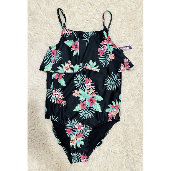 Sugar & Jade Tween Girls Tropical One Piece SZ L (12/14)NWT. - Picture 1 of 5